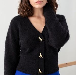 NWT & Other Stories Dinosaur button Sweater